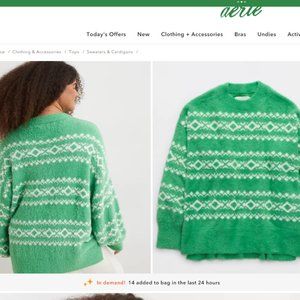 Aerie Flurry Oversized Crew Sweater